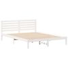 vidaXL Σκελετός Κρεβατιού Λευκό 160 x 220 cm Μασίφ ξύλο πεύκου