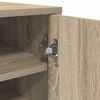 vidaXL Παπουτσοθήκη Sonoma Δρυς 32 x 35 x 70 εκ. από Μοριοσανίδα
