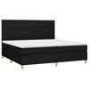vidaXL &Kappa;&rho;&epsilon;&beta;ά&tau;&iota; Boxspring &mu;&epsilon; &Sigma;&tau;&rho;ώ&mu;&alpha; & LED &Mu;&alpha;ύ&rho;&omicron; 200x200 &epsilon;&kappa;. &Upsilon;&phi;&alpha;&sigma;&mu;ά&tau;&iota;&nu;&omicron;