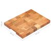 vidaXL Επιφάνεια Κοπής 40 x 30 x 3,8 εκ. από Μασίφ Ξύλο Ακακίας
