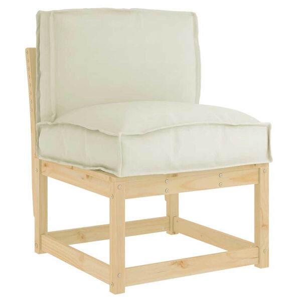 vidaXL Μαξιλάρι παλέτας για πλάτη Κρεμ 50 x 40 x 12 cm Ύφασμα Oxford