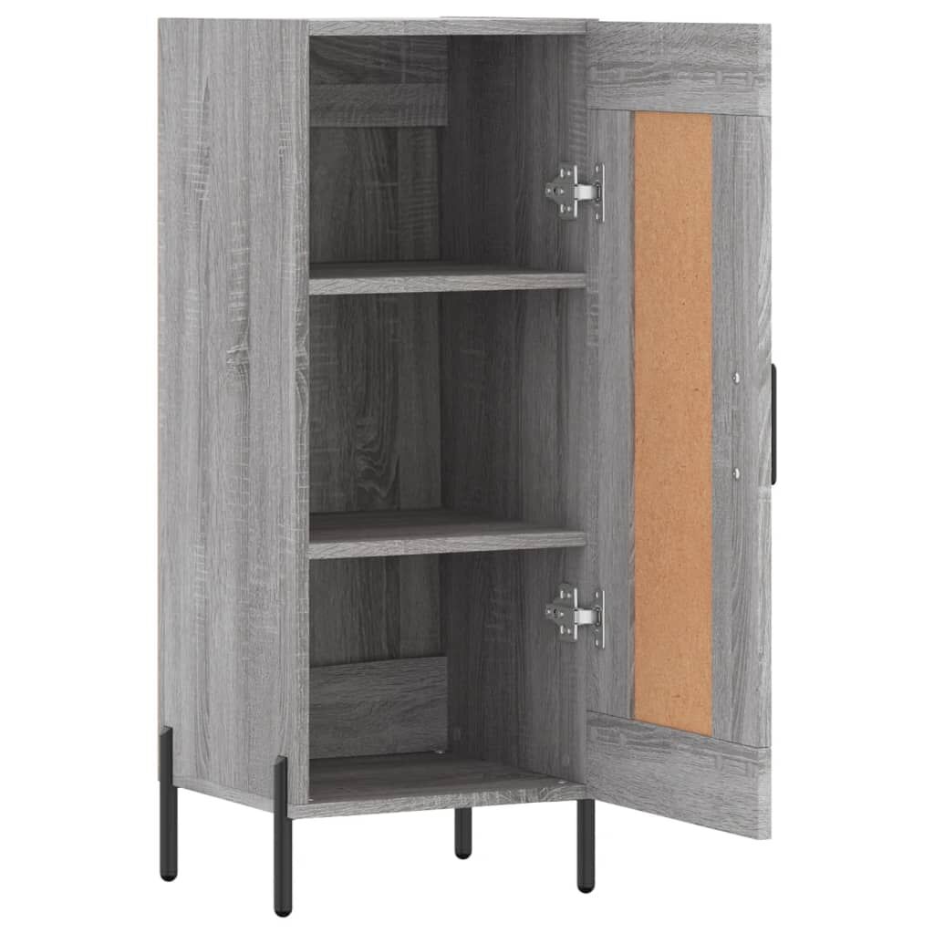 vidaXL Ντουλάπι Γκρι Sonoma 34,5x34x90 εκ. από Επεξεργασμένο Ξύλο
