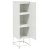 vidaXL Μπουφές Λευκός 36x39x123 εκ. από Ατσάλι