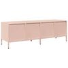 vidaXL Έπιπλο Τηλεόρασης Ροζ 135x39x43,5 εκ. Ατσάλι Ψυχρής Έλασης