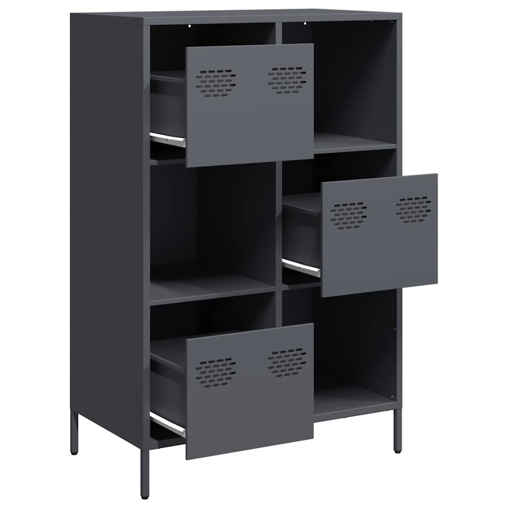 vidaXL Ντουλάπι Ανθρακί 68x39x103,5 εκ. από Χάλυβα