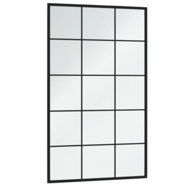 vidaXL Καθρέφτες Τοίχου 4 τεμ. Μαύροι 100 x 60 εκ. Μεταλλικοί