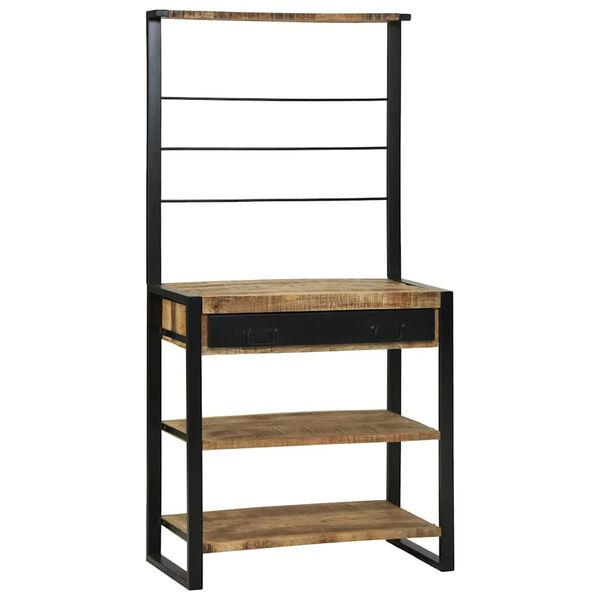 vidaXL Ράφι κουζίνας Καφέ 80 x 40 x 160 cm Μασίφ ξύλο μάνγκο