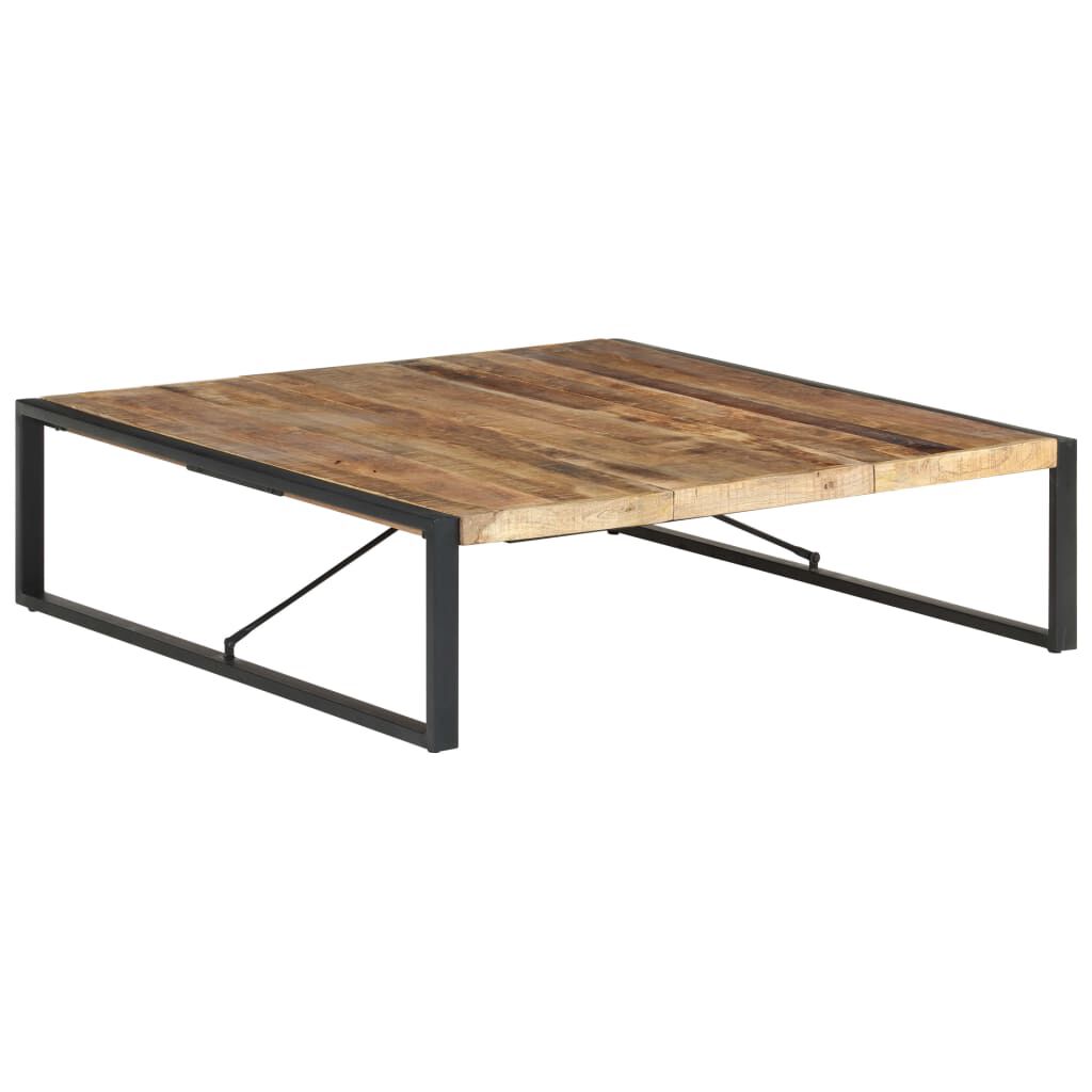 vidaXL Τραπεζάκι Σαλονιού 140 x 140 x 40 εκ. Ακατέργαστο Ξύλο Μάνγκο