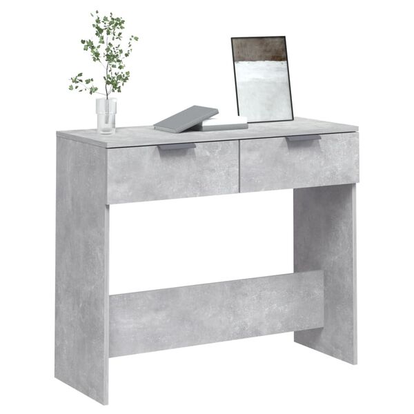vidaXL Τραπεζάκι κονσόλα Γκρι Σκυρ. 90x36x75 εκ. Επεξεργασμένο Ξύλο