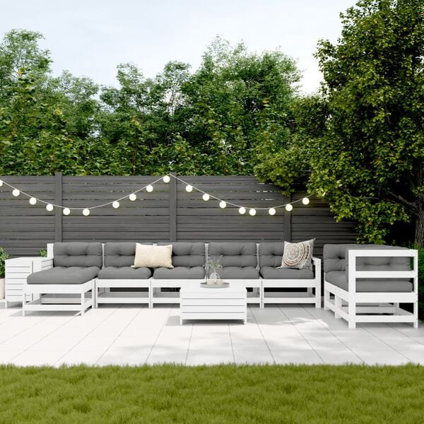 vidaXL &Sigma;&alpha;&lambda;ό&nu;&iota; &Kappa;ή&pi;&omicron;&upsilon; &Sigma;&epsilon;&tau; 10 &Tau;&epsilon;&mu;&alpha;&chi;ί&omega;&nu; &Lambda;&epsilon;&upsilon;&kappa;ό &alpha;&pi;ό &Mu;&alpha;&sigma;ί&phi; &Xi;ύ&lambda;&omicron; &Pi;&epsilon;ύ&kappa;&omicron;&upsilon;