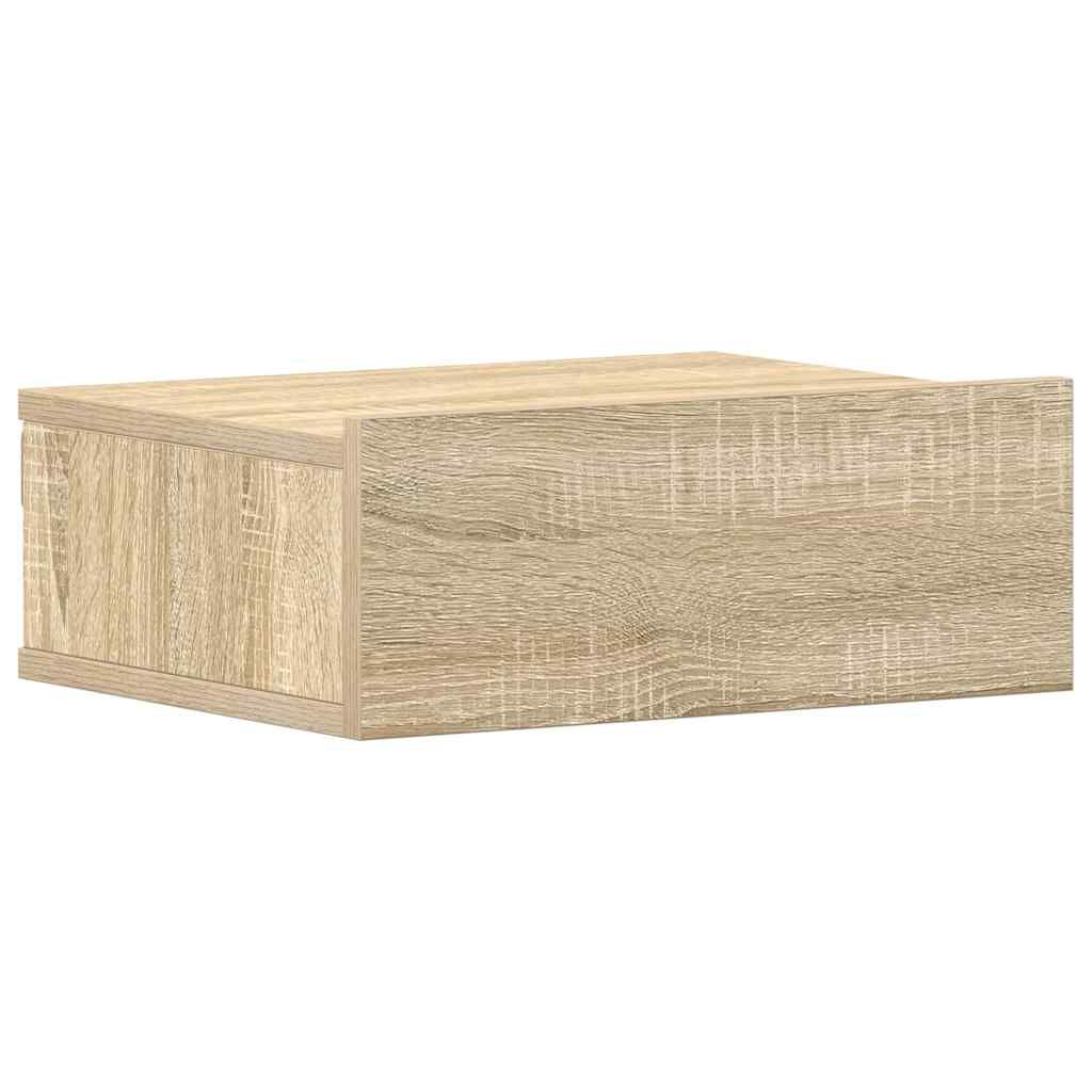vidaXL Κομοδίνο Κρεμαστό Sonoma Δρυς 40x30x15 εκ. από Επεξ. Ξύλο