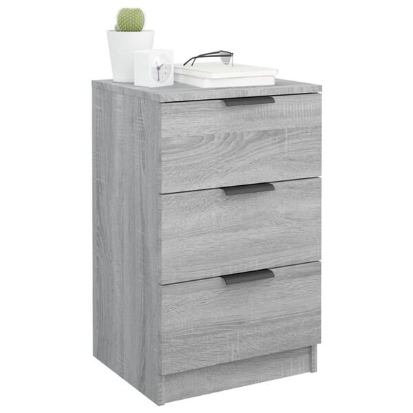 vidaXL Κομοδίνο Γκρι Sonoma 40x36x65 εκ.