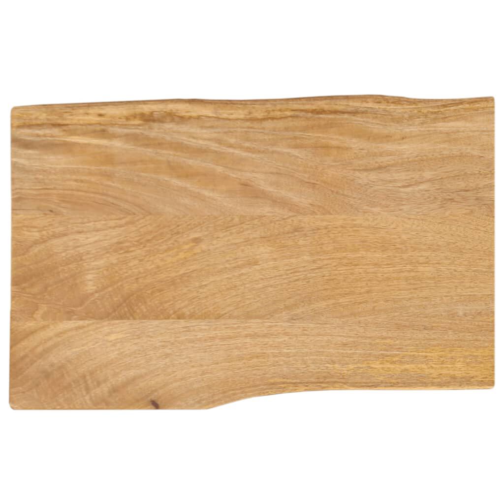 vidaXL Επιφάνεια Τραπεζιού 50x40x2,5 εκ. Live Edge Μασίφ Ξύλο Μάνγκο