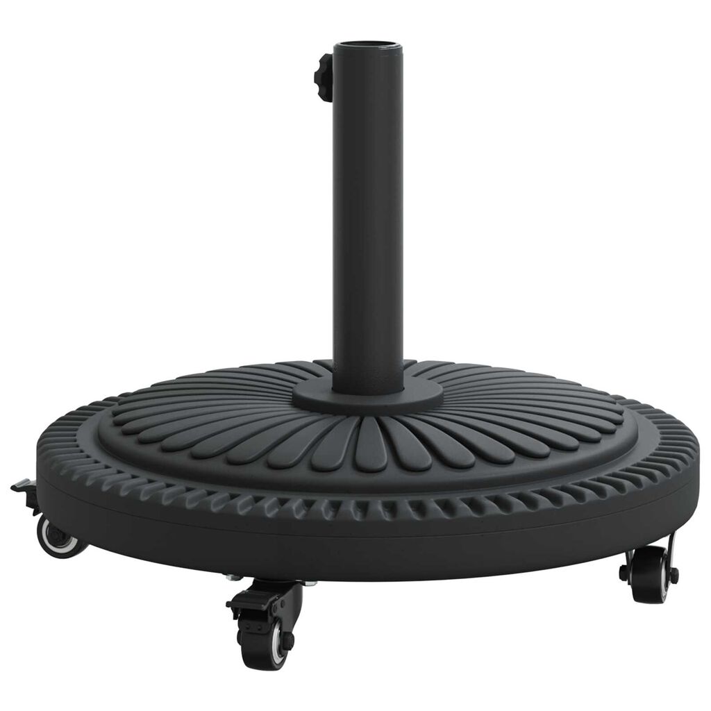 vidaXL Βάση Παράσολου με Ρόδες για Πόλους Ø38-48 mm 13 kg Στρογγυλή