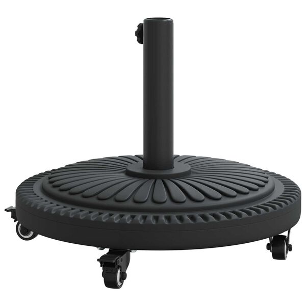 vidaXL Βάση Παράσολου με Ρόδες για Πόλους Ø38-48 mm 13 kg Στρογγυλή