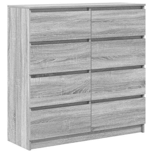 vidaXL Ντουλάπι Γκρι Sonoma 100x35x99 cm Ξύλινο μηχανουργικό ξύλο