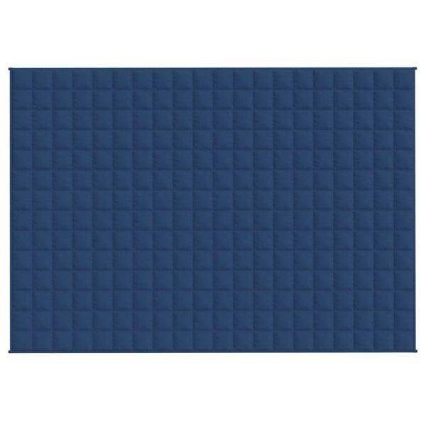 vidaXL Κουβέρτα Βαρύτητας Μπλε 135 x 200 εκ. 6 κ. Υφασμάτινη