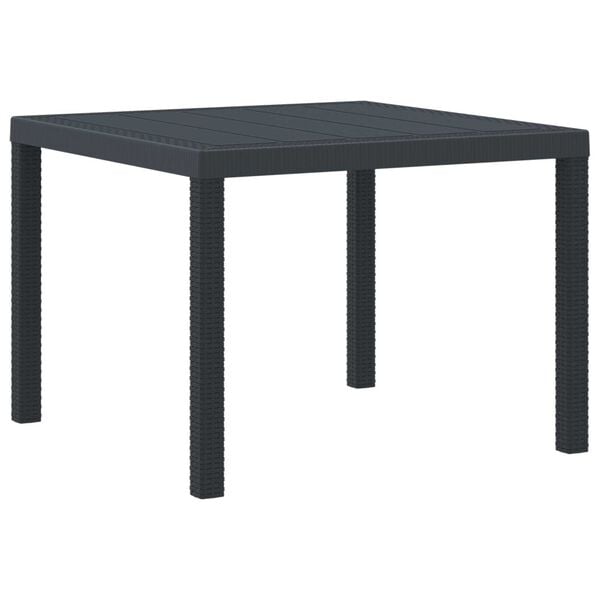 vidaXL Σετ τραπεζαρίας κήπου 3 pcs Ανοιχτό γκρι 100 x 100 x 73 εκ