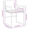 vidaXL Σέτ φαγητού για κήπο 5 pcs Λευκό 160 x 80 x 73 εκ