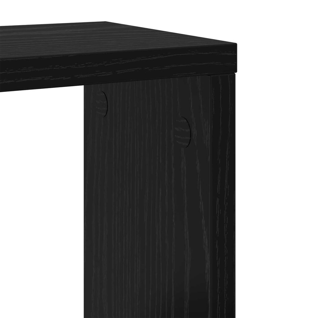vidaXL Ράφια Τοίχου Μαύρη Βελανιδιά MDF 26 x 15 x 26 εκ. Ράφια Τοίχου