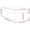 vidaXL Κρεβάτι Boxspring με Στρώμα Γκρι 100x200εκ. από Συνθετικό Δέρμα
