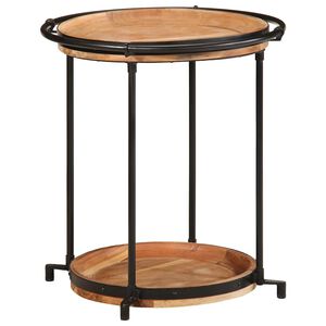 vidaXL Τραπεζάκι Ø55x60 cm μασίφ ξύλο ακακία