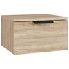 vidaXL Κομοδίνα Επιτοίχια 2 τεμ. Sonoma Δρυς 34 x 30 x 20 εκ.