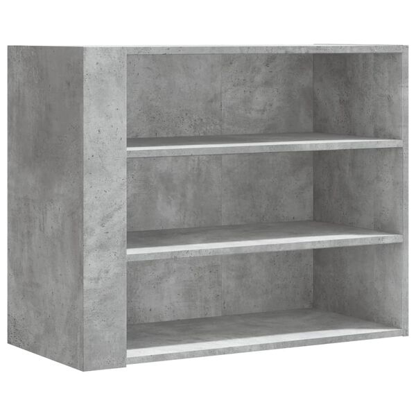 vidaXL Ντουλάπι Τοίχου Γκρι Σκυρ. 75x35x60 εκ. Επεξεργασμένο Ξύλο