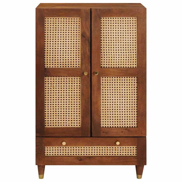 vidaXL Ντουλάπες & ράφια αποθήκευσης μέσων Καφέ 60 x 33.5 x 100 εκ.