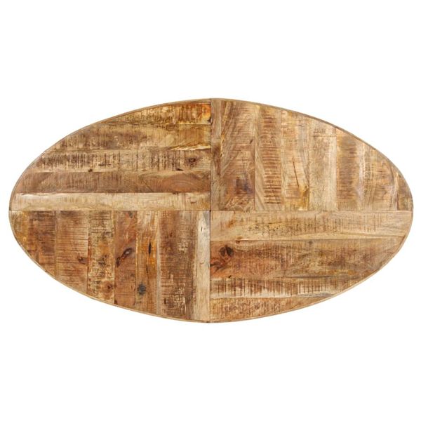 vidaXL Τραπεζαρία 160 x 90 x 75 εκ. από Ακατέργαστο Ξύλο Μάνγκο