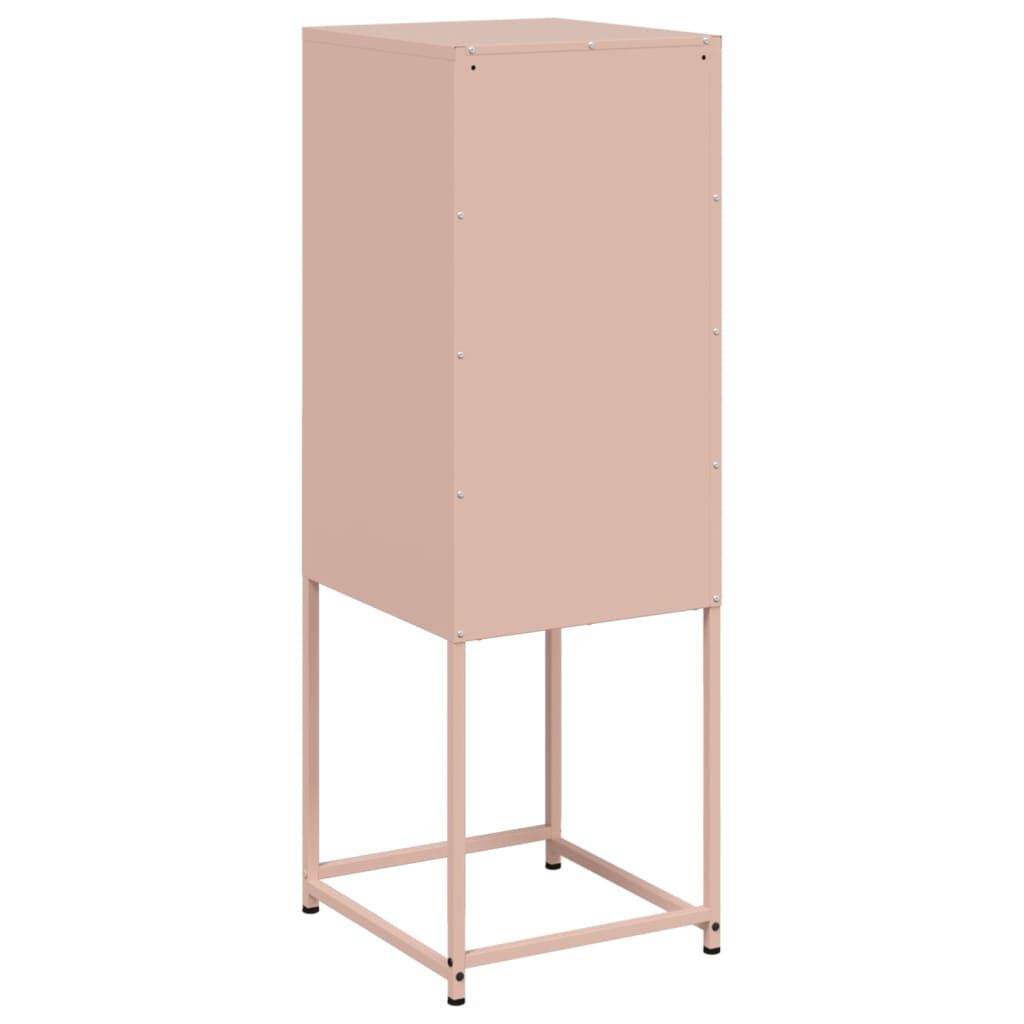 vidaXL Ντουλάπι Ροζ 36x39x107 εκ. από Ατσάλι