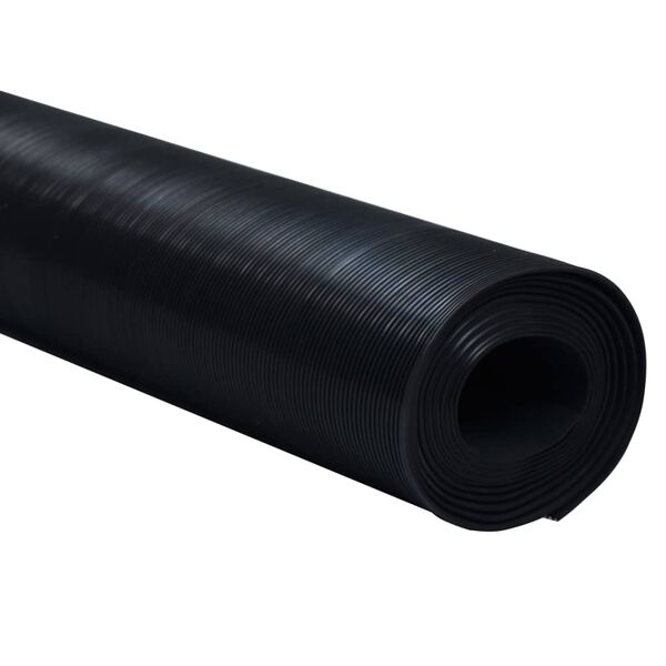 vidaXL Χαλί Αντιολισθητικό με Λεπτή Ρίγα 1,5 x 4 μ. 3 χιλ. Καουτσούκ