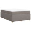 vidaXL &Kappa;&rho;&epsilon;&beta;ά&tau;&iota; Boxspring &mu;&epsilon; &Sigma;&tau;&rho;ώ&mu;&alpha; Taupe 140x190 &epsilon;&kappa;. &Upsilon;&phi;&alpha;&sigma;&mu;ά&tau;&iota;&nu;&omicron;