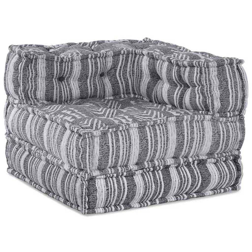 vidaXL Πουφ 2 pcs Γκρι 70 x 70 x 54 εκ ύφασμα