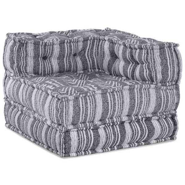 vidaXL Πουφ 2 pcs Γκρι 70 x 70 x 54 εκ ύφασμα