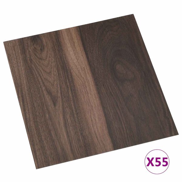 vidaXL &Pi;&lambda;ά&kappa;&epsilon;&sigmaf; &Delta;&alpha;&pi;έ&delta;&omicron;&upsilon; 55 pcs &Sigma;&kappa;&omicron;ύ&rho;&omicron; &Kappa;&alpha;&phi;έ 5,11 m&sup2; PVC