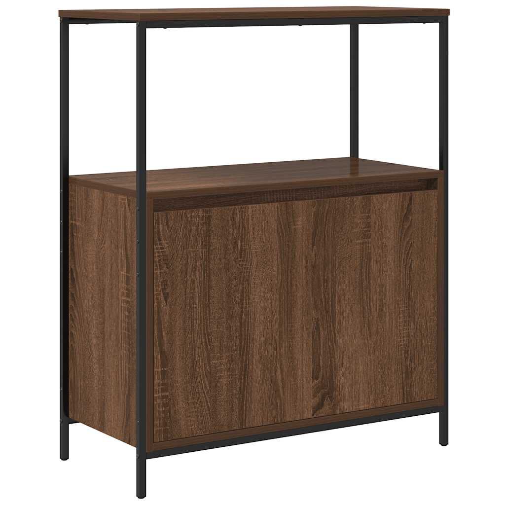 vidaXL Ντουλάπι μπάνιου με ράφια καφέ δρυς 76,5x35x95 εκ.