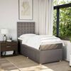 vidaXL &Kappa;&rho;&epsilon;&beta;ά&tau;&iota; Boxspring &mu;&epsilon; &Sigma;&tau;&rho;ώ&mu;&alpha; Taupe 100 x 200 &epsilon;&kappa;. &Upsilon;&phi;&alpha;&sigma;&mu;ά&tau;&iota;&nu;&omicron;
