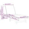vidaXL Ξαπλώστρα 2 pcs Καφέ 63 x 199 x 85 εκ. Μασίφ ξύλο ακακίας