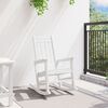 vidaXL Κουνιστή Καρέκλα Κήπου Λευκό 70 x 92 x 108 εκ. HDPE