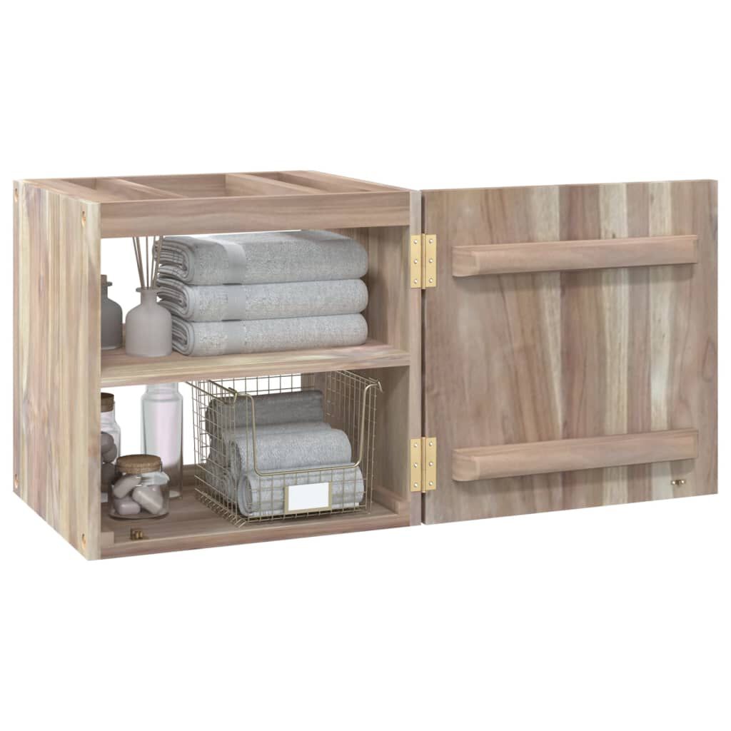 vidaXL Ντουλάπι Μπάνιου Επιτοίχιο 41x38x40 εκ. από Μασίφ Ξύλο Teak