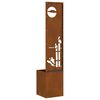 vidaXL Οθόνη Ιδιωτικότητας Κήπου Σκ rusty 32 x 140 εκ.