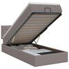 vidaXL &Kappa;&rho;&epsilon;&beta;ά&tau;&iota; Ottoman &mu;&epsilon; &sigma;&tau;&rho;ώ&mu;&alpha; &mu;&epsilon; &kappa;&epsilon;&phi;&alpha;&lambda;ά&rho;&iota; Taupe 90 x 200 cm Ύ&phi;&alpha;&sigma;&mu;&alpha;