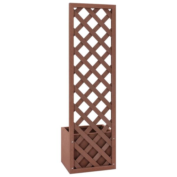 vidaXL Γλάστρα με Καφασωτό 40 x 30 x 135 εκ. από WPC