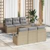vidaXL Σετ Καναπέ Κήπου 7 pcs Μπεζ και Γκρι 55 x 55 x 37 εκ
