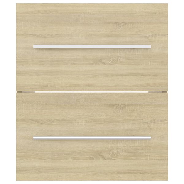 vidaXL Ντουλάπι Νιπτήρα Sonoma Δρυς 41 x 38,5 x 48 εκ. από Επεξ. Ξύλο