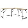 vidaXL Γραφείο Sonoma Δρυς 149 x 149 x 75 εκ. από Επεξεργασμένο Ξύλο