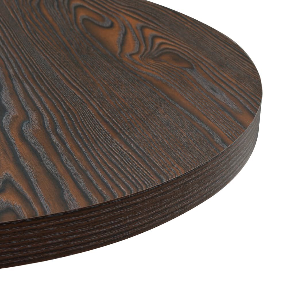 vidaXL Τραπέζι Bistro Στρογγυλό Σκούρο Σταχτί 60 x 75 εκ. MDF / Ατσάλι
