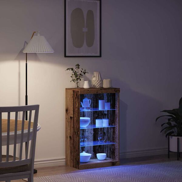 vidaXL &Pi;&lambda;&epsilon;&upsilon;&rho;&iota;&kappa;ό &Tau;&rho;&alpha;&pi;έ&zeta;&iota; LED &Pi;&alpha;&lambda;&iota;ό &xi;ύ&lambda;&omicron; 60,5 x 37 x 100 &epsilon;&kappa;