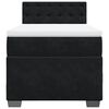 vidaXL Κρεβάτι Boxspring με Στρώμα Μαύρο 90x190 εκ. Βελούδινο